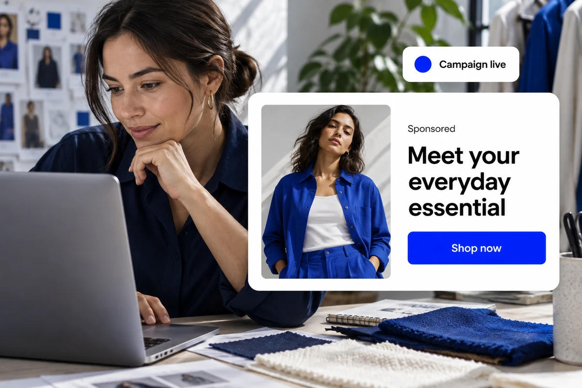 Fashion campaign planning with a sponsored product preview